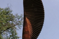 The Easton Ellipse sculpture by Patricia Meyerowitz on the Karl Stirner Arts Trail
