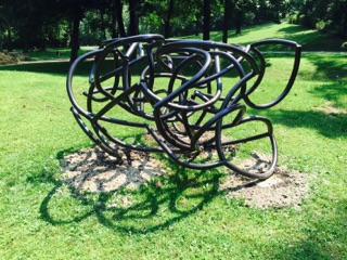 Jungle: a steel statute by Patrick Strzelec